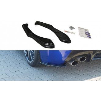 Maxton Design ABS Diffusor Seiten Eerwiterungen Flaps für Lexus RC F schwarz hochglanz