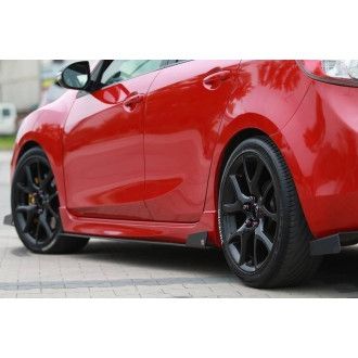Maxton Design ABS Seitenschweller für Mazda Mazda 3 Mk2 MPS schwarz matt