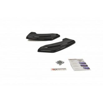 Maxton Design ABS Diffusor Seiten Eerwiterungen Flaps für Mazda Mazda 3 Mk2 MPS schwarz hochglanz
