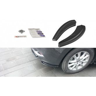 Maxton Design ABS Diffusor Seiten Eerwiterungen Flaps für Mazda Mazda 3 MK3 MPS Facelift schwarz hochglanz
