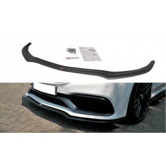Maxton Design ABS Frontlippe V.1 für Mercedes Benz C-Klasse W205 AMG AMG Paket Coupe schwarz hochglanz