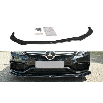 Maxton Design ABS Frontlippe V.1 für Mercedes Benz C-Klasse W205 AMG AMG Paket Kombi schwarz hochglanz