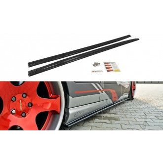 Maxton Design ABS Seitenschweller für Mercedes Benz CL-Klasse C215 schwarz hochglanz