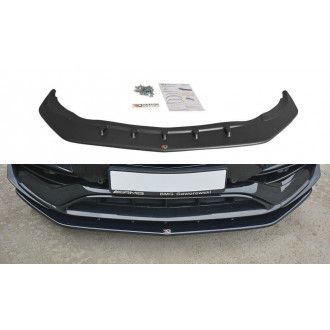Maxton Design ABS Frontlippe V.1 für Mercedes Benz CLA-Klasse C117 AMG AMG Paket Facelift schwarz hochglanz