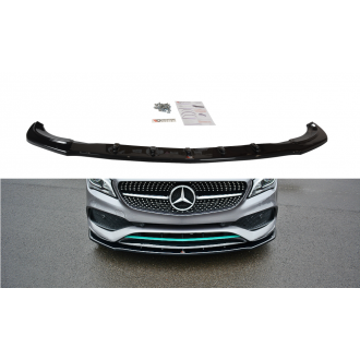Maxton Design ABS Frontlippe V.1 für Mercedes Benz CLA-Klasse C117 AMG AMG Paket Facelift schwarz hochglanz