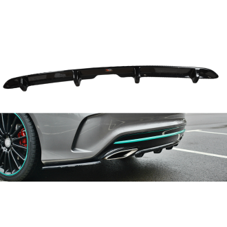 Maxton Design ABS Diffusor für Mercedes Benz CLA-Klasse C117 AMG AMG Paket Facelift schwarz hochglanz