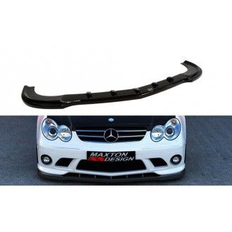 Maxton Design ABS Frontlippe für Mercedes Benz CLK-Klasse W209 schwarz hochglanz FÜR ME-CLK-209-AMG204-F1 STOßSTANGE