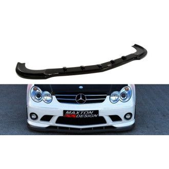Maxton Design ABS Frontlippe für Mercedes Benz CLK-Klasse W209 schwarz hochglanz FÜR ME-CLK-209-AMG204-F1 STOßSTANGE
