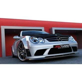 Maxton Design ABS Frontlippe für Mercedes Benz CLK-Klasse W209 schwarz hochglanz für me-clk-209-black-f1 stoßstange