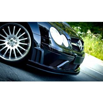 Maxton Design ABS Frontlippe SL Black Series Style für Mercedes Benz CLK-Klasse W209 schwarz hochglanz