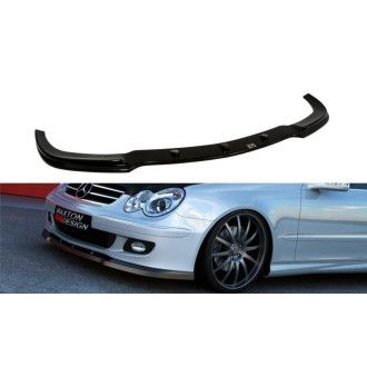 Maxton Design ABS Frontlippe für Mercedes Benz CLK-Klasse W209 Facelift schwarz hochglanz