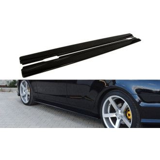 Maxton Design ABS Seitenschweller für Mercedes Benz CLS-Klasse W218 AMG AMG Paket schwarz hochglanz