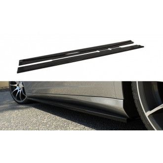 Maxton Design ABS Seitenschweller für Mercedes Benz CLS-Klasse W219 AMG schwarz hochglanz