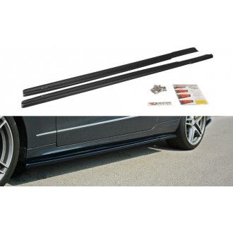 Maxton Design ABS Seitenschweller für Mercedes Benz E-Klasse W212 AMG AMG Paket schwarz hochglanz
