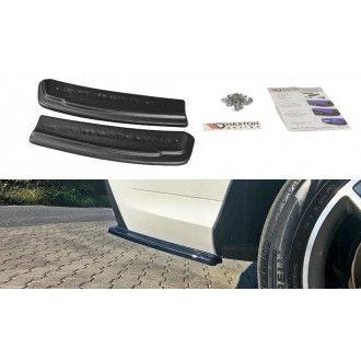 Maxton Design ABS Diffusor Seiten Eerwiterungen Flaps für Mercedes Benz GLE-Klasse W166 AMG Paket schwarz hochglanz