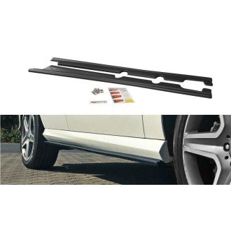 Maxton Design ABS Seitenschweller für Mercedes Benz GLE-Klasse W166 AMG Paket schwarz hochglanz