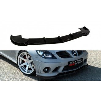 Maxton Design ABS Frontlippe für Mercedes Benz SLK-Klasse R171 AMG schwarz hochglanz für me-slk-r171-amg204-f1