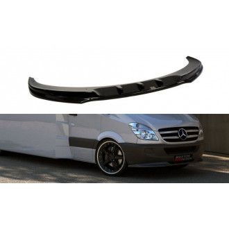 Maxton Design ABS Frontlippe für Mercedes Benz Sprinter Mk2 2006-2012 schwarz hochglanz