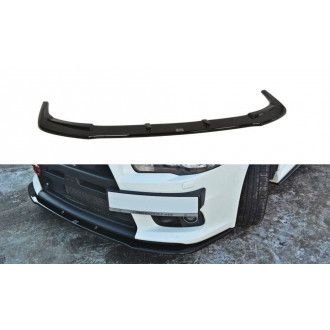 Maxton Design ABS Frontlippe V.1 für Mitsubishi Lancer Mk10 EVO 10 schwarz hochglanz