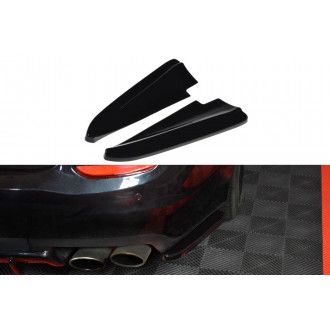 Maxton Design ABS Diffusor Seiten Eerwiterungen Flaps für Maserati Quattroporte MK6 Vorfacelift schwarz hochglanz