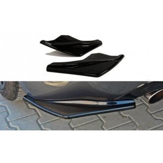 Maxton Design ABS Diffusor Seiten Eerwiterungen Flaps für Nissan 370Z schwarz hochglanz
