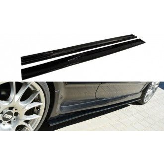 Maxton Design ABS Seitenschweller für Opel Astra H MK3 OPC schwarz hochglanz