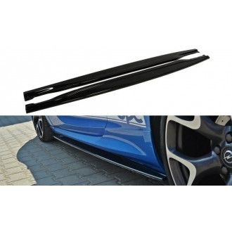 Maxton Design ABS Seitenschweller für Opel Astra J MK4 OPC schwarz hochglanz