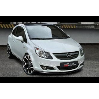 Maxton Design ABS Frontlippe für Opel Corsa D MK4 OPC OPC-Line Vorfacelift schwarz hochglanz