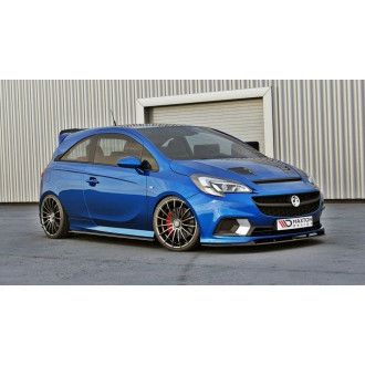 Maxton Design ABS Seitenschweller für Opel Corsa E MK5 OPC OPC-Line schwarz hochglanz