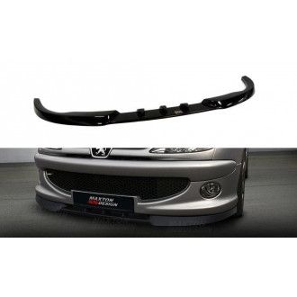 Maxton Design ABS Frontlippe für Peugeot 206 schwarz hochglanz