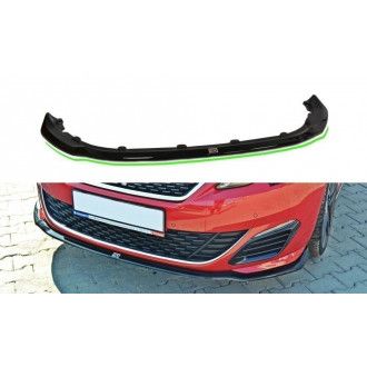 Maxton Design ABS Frontlippe V.1 für Peugeot 308 schwarz hochglanz