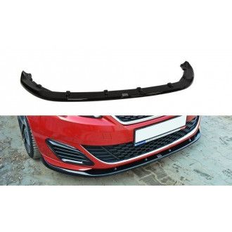 Maxton Design ABS Frontlippe V.2 für Peugeot 308 schwarz hochglanz