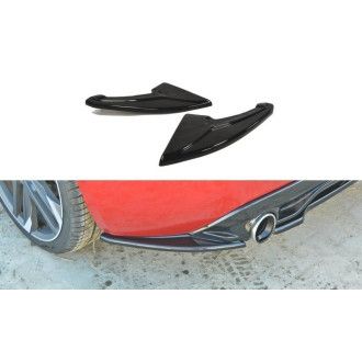Maxton Design ABS Diffusor Seiten Eerwiterungen Flaps für Peugeot 308 schwarz hochglanz