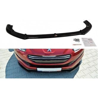 Maxton Design ABS Frontlippe V.1 für Peugeot RCZ schwarz hochglanz