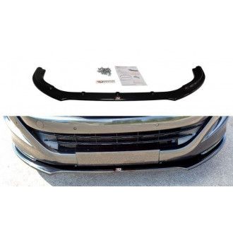 Maxton Design ABS Frontlippe V.2 für Peugeot RCZ schwarz hochglanz