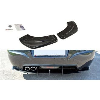 Maxton Design ABS Diffusor Seiten Eerwiterungen Flaps für Peugeot RCZ schwarz hochglanz