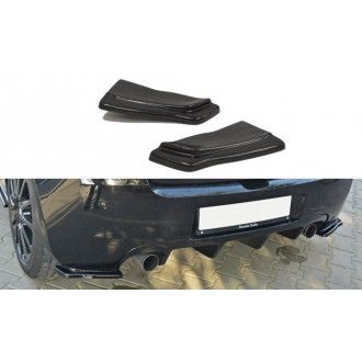 Maxton Design ABS Diffusor Seiten Eerwiterungen Flaps für Renault Clio MK3 RS schwarz hochglanz