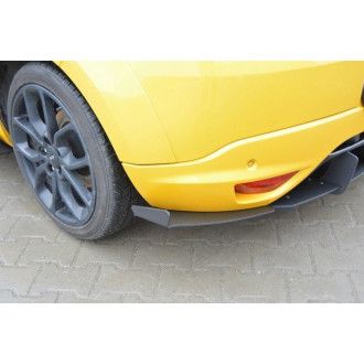Maxton Design ABS Diffusor Seiten Eerwiterungen Flaps für Renault Megane MK3 RS schwarz matt