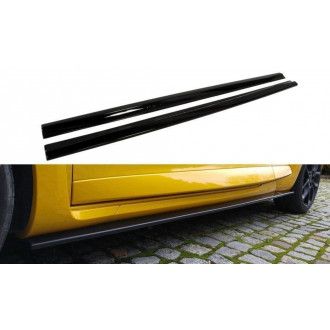 Maxton Design ABS Seitenschweller für Renault Megane MK3 RS schwarz hochglanz