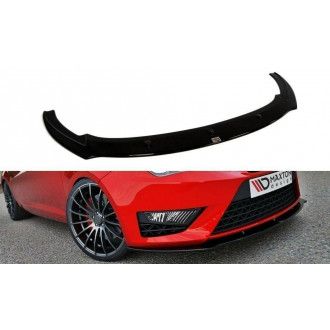 Maxton Design ABS Frontlippe für Seat Ibiza MK4 Cupra|FR Facelift schwarz hochglanz