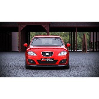 Maxton Design ABS Frontlippe für Seat Leon Mk2 Cupra|FR Facelift schwarz hochglanz