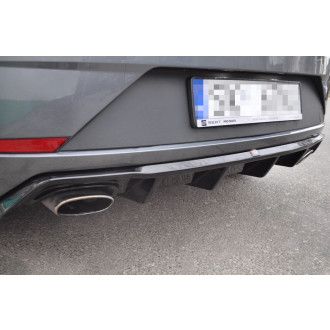 Maxton Design ABS Diffusor für Seat Leon MK3 Cupra|FR Facelift schwarz hochglanz