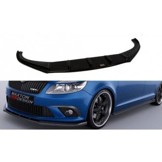 Maxton Design ABS Frontlippe für Skoda Fabia Mk2 RS schwarz hochglanz
