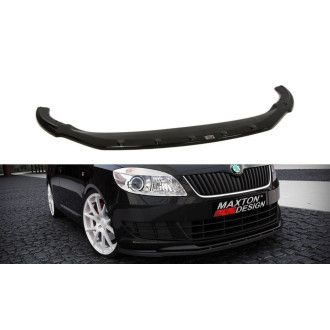 Maxton Design ABS Frontlippe für Skoda Fabia Mk2 RS Facelift schwarz hochglanz