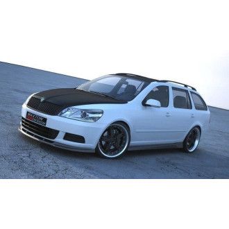 Maxton Design ABS Frontlippe für Skoda Octavia Mk2 RS Facelift schwarz hochglanz