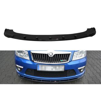 Maxton Design ABS Frontlippe RS Style für Skoda Octavia Mk2 RS Facelift schwarz hochglanz