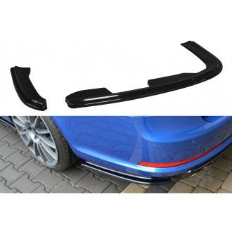 Maxton Design ABS Diffusor Seiten Eerwiterungen Flaps für Skoda Octavia Mk2 RS Facelift Kombi schwarz hochglanz