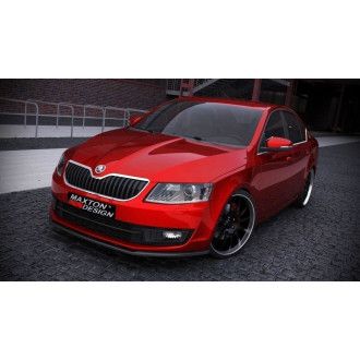 Maxton Design ABS Frontlippe für Skoda Octavia MK3 RS schwarz hochglanz