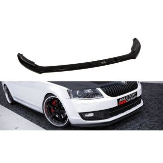 Maxton Design ABS Frontlippe V.2 für Skoda Octavia MK3 RS schwarz hochglanz