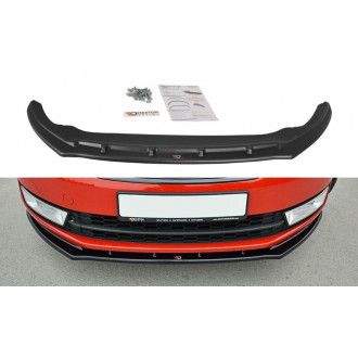Maxton Design ABS Frontlippe V.2 für Skoda Rapid schwarz hochglanz